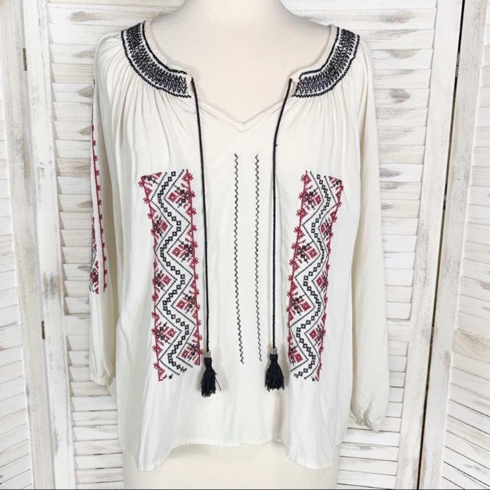 Forever 21 | Boho Embroidered Blouse
